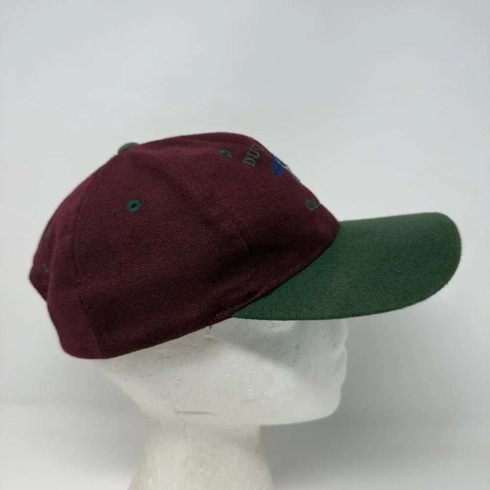 Vtg Duck Pond Cellars Merlo & Green Embroidered Duck Baseball Hat Cap Adjustable